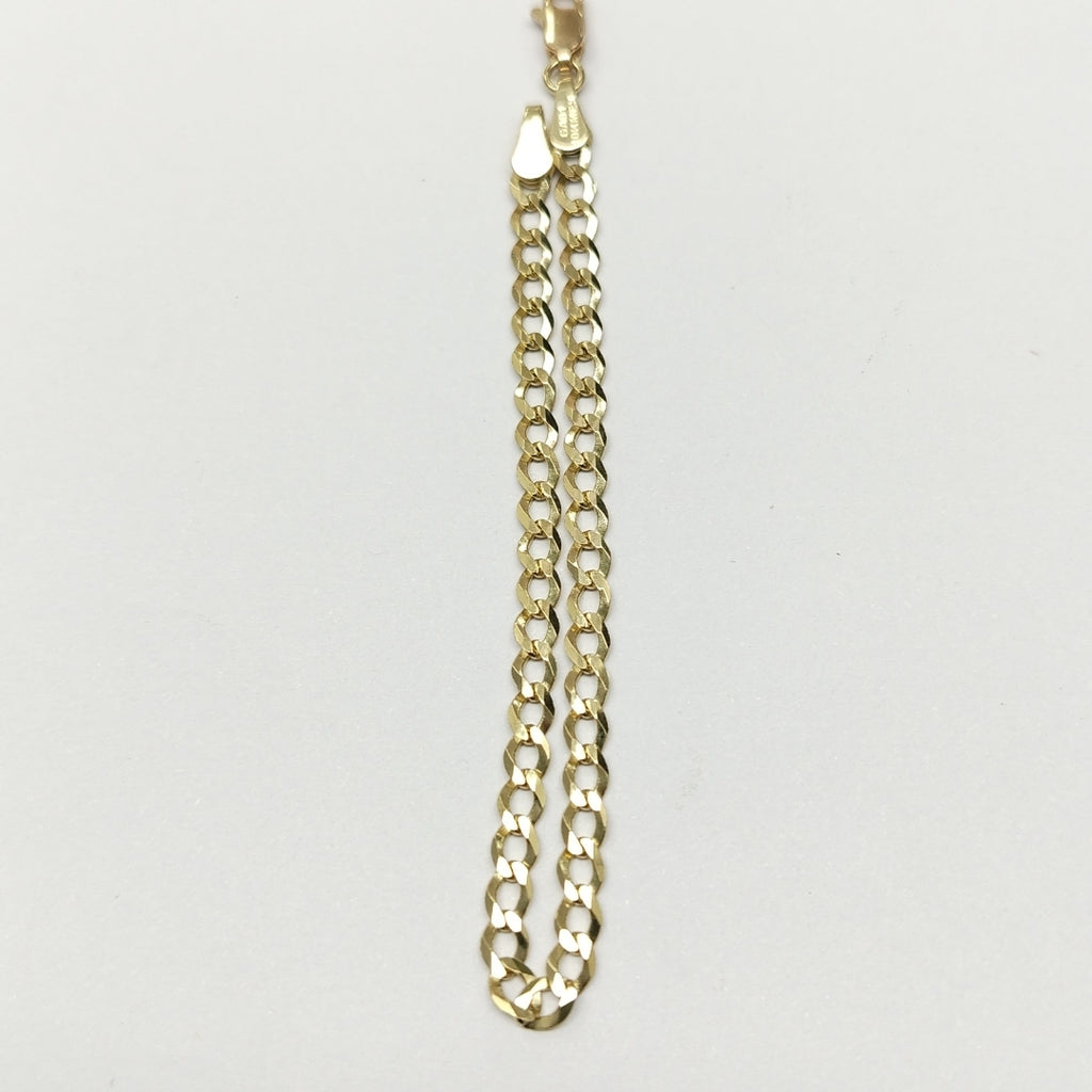 PULSERAS TEJIDO BARBADA ORO 10K 18 CM 3.1 GR (NUEVO)