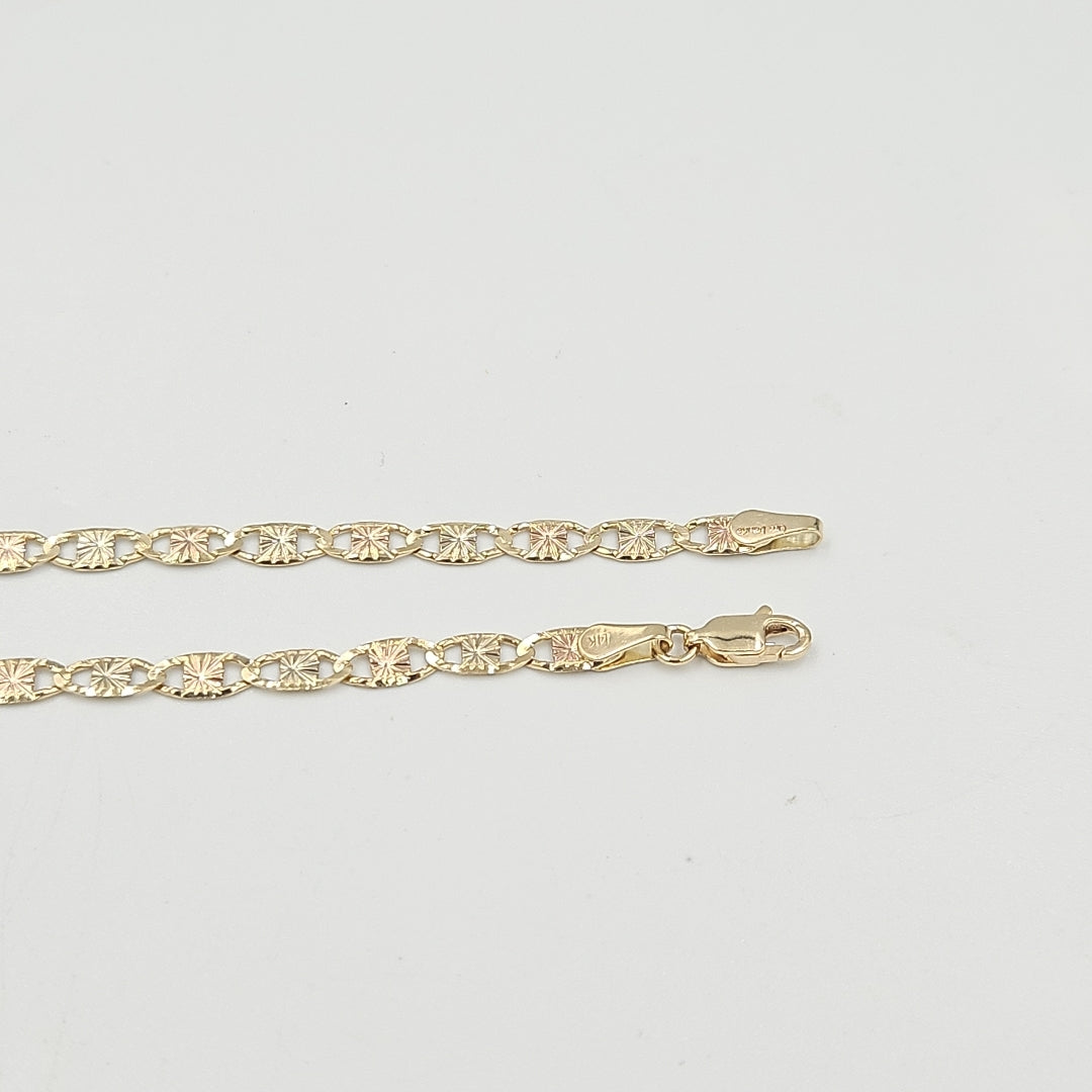 PULSERA TEJIDO GUCHI ORO 14K 18 CM 4.1 GR (NUEVO)