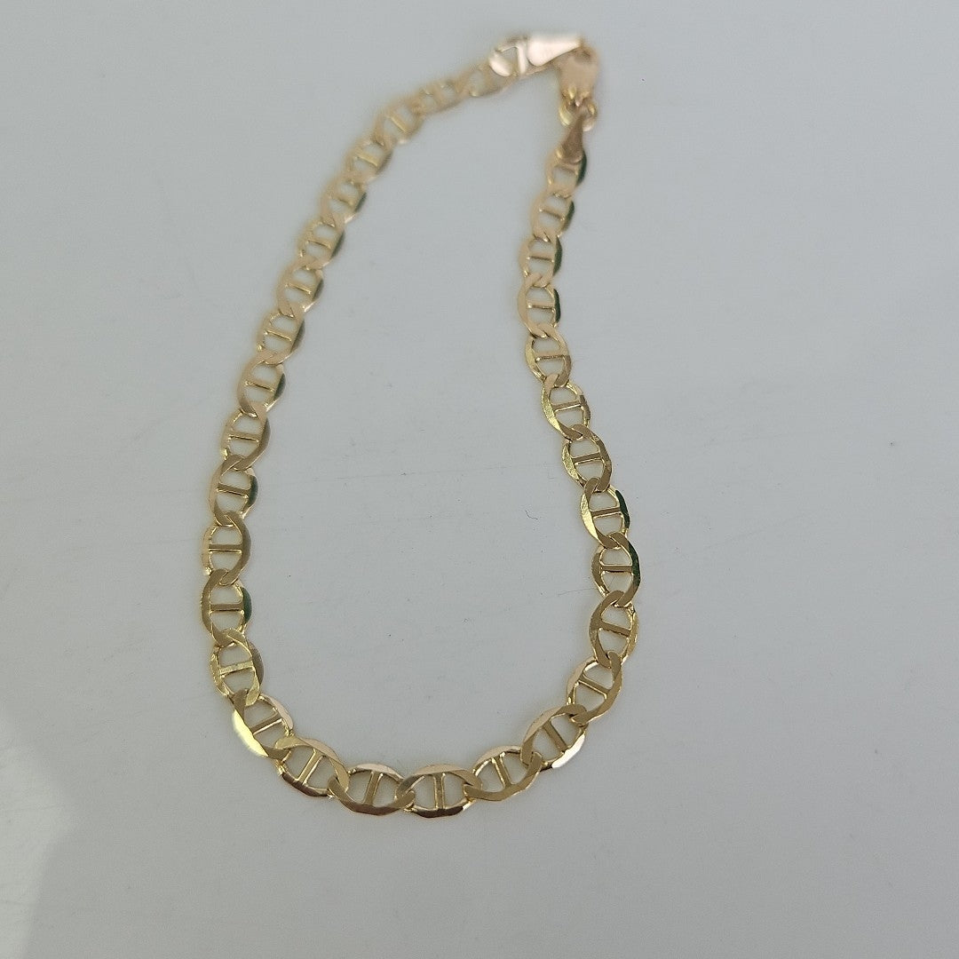 PULSERAS TEJIDO MARINERA ORO 14K 18 CM 2.9 GR (NUEVO)
