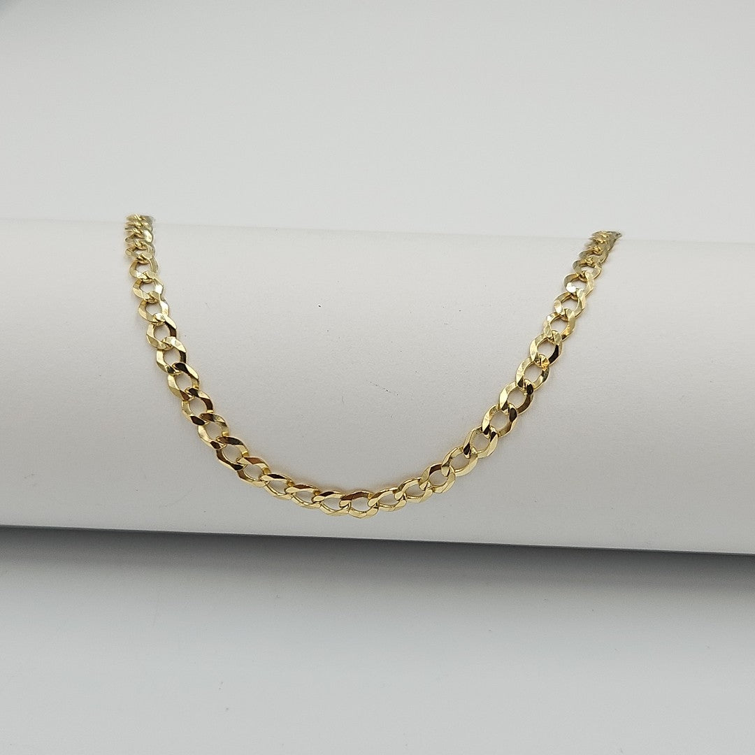 PULSERAS TEJIDO BARBADA ORO 10K 18 CM 3.3 GR (NUEVO)