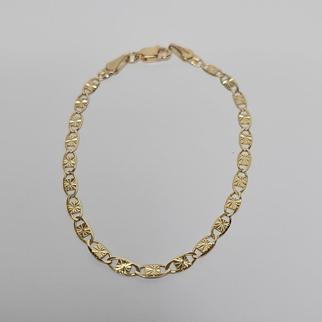 PULSERAS GUCHI ORO 14K 18 CM 2.9 GR (NUEVO)