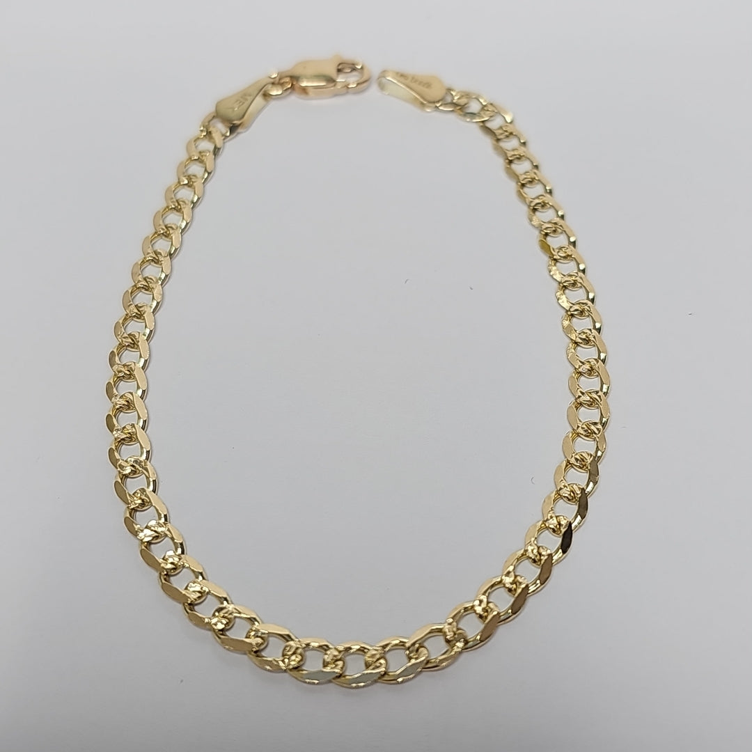 PULSERAS BARBADA ORO 14K 18 CM 4.5 GR (NUEVO)