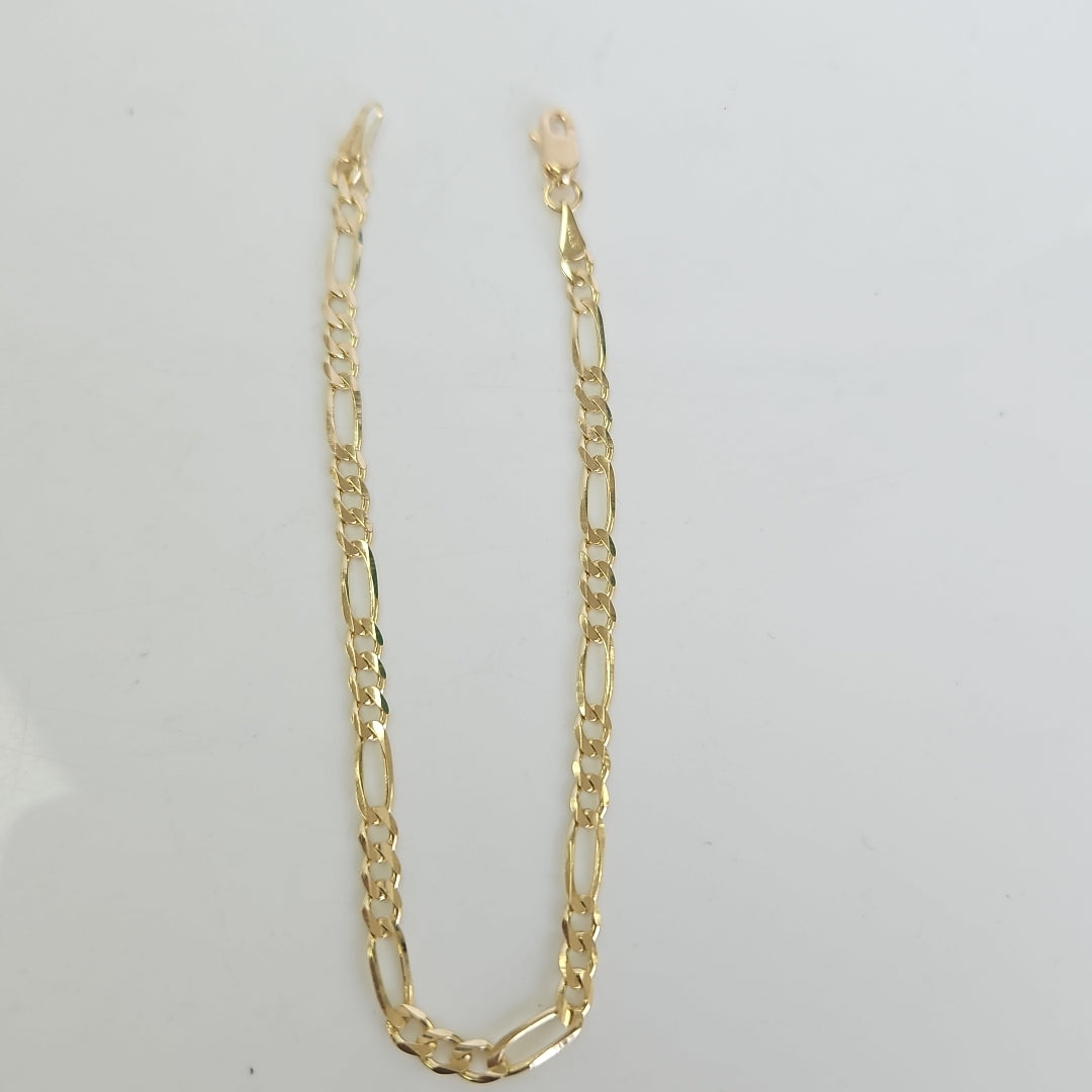 PULSERAS TEJIDO 3X1 ORO 14K 18 CM 2.9 GR (NUEVO)