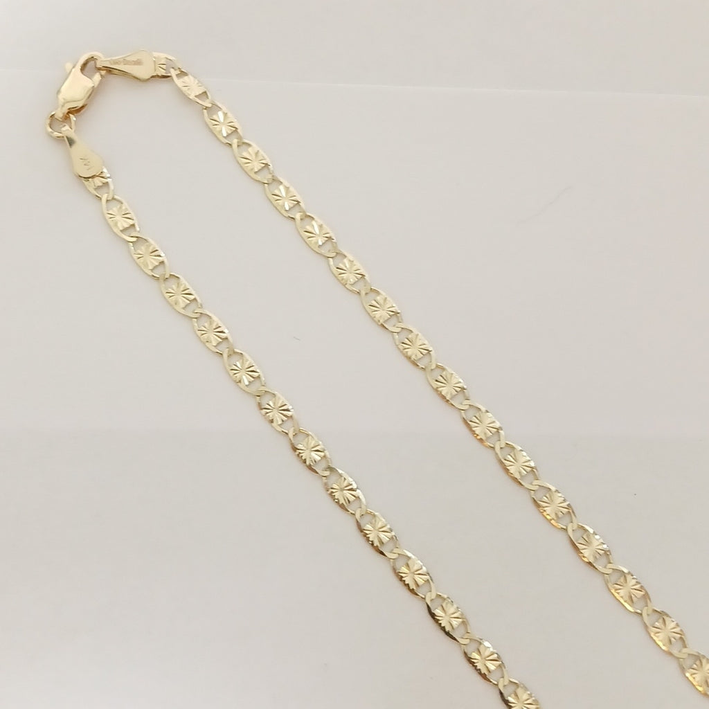 CADENAS TEJIDO GUCHI ORO 14K 55 CM 6.9 GR (NUEVO)
