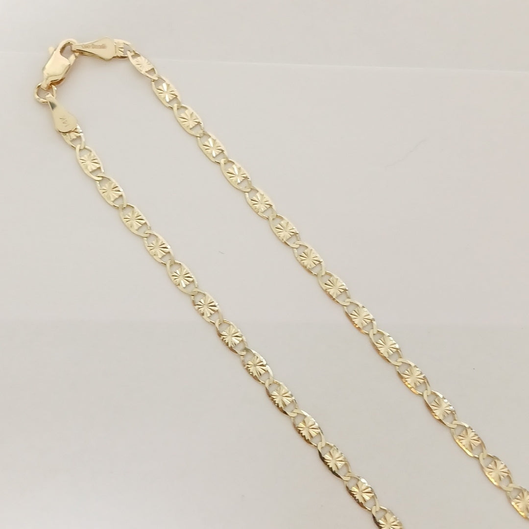 CADENAS TEJIDO GUCHI ORO 14K 55 CM 6.9 GR (NUEVO)