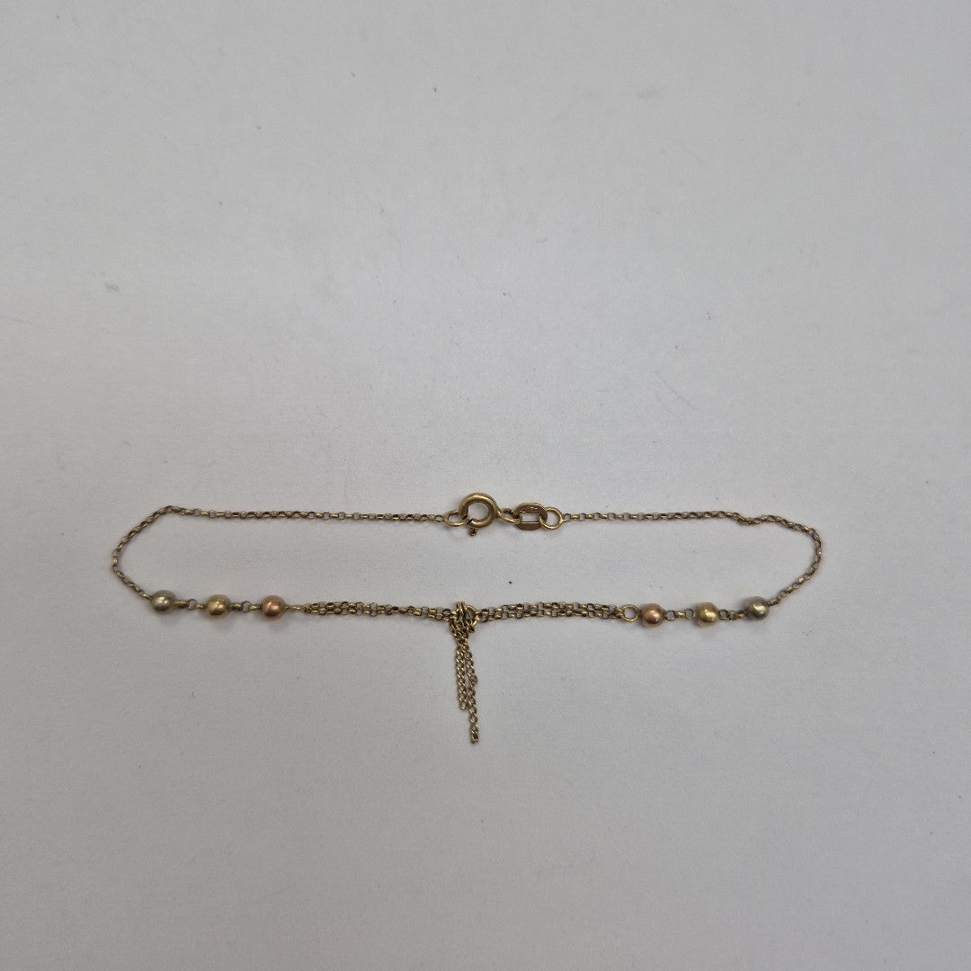 PULSERA ORO COMBINADO 10 K 1.5 GRMS (SEMINUEVO)