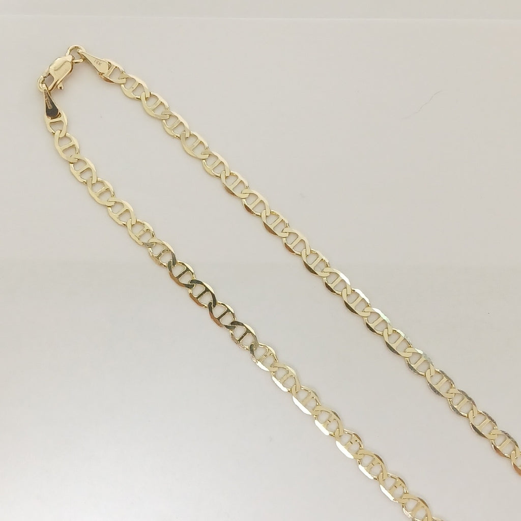 CADENAS TEJIDO MARINERA ORO 14K 55 CM 8 GR (NUEVO)