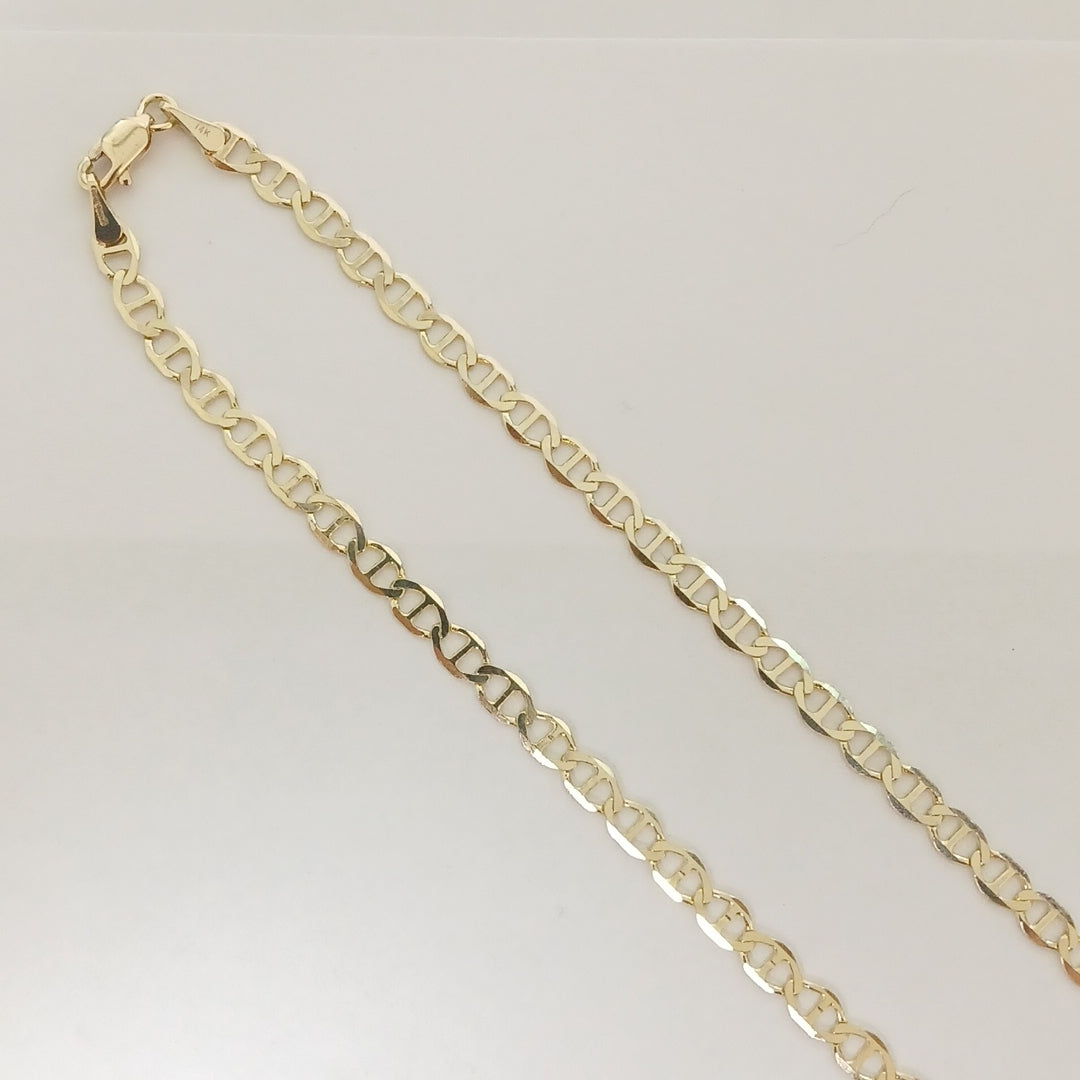 CADENAS TEJIDO MARINERA ORO 14K 55 CM 8 GR (NUEVO)