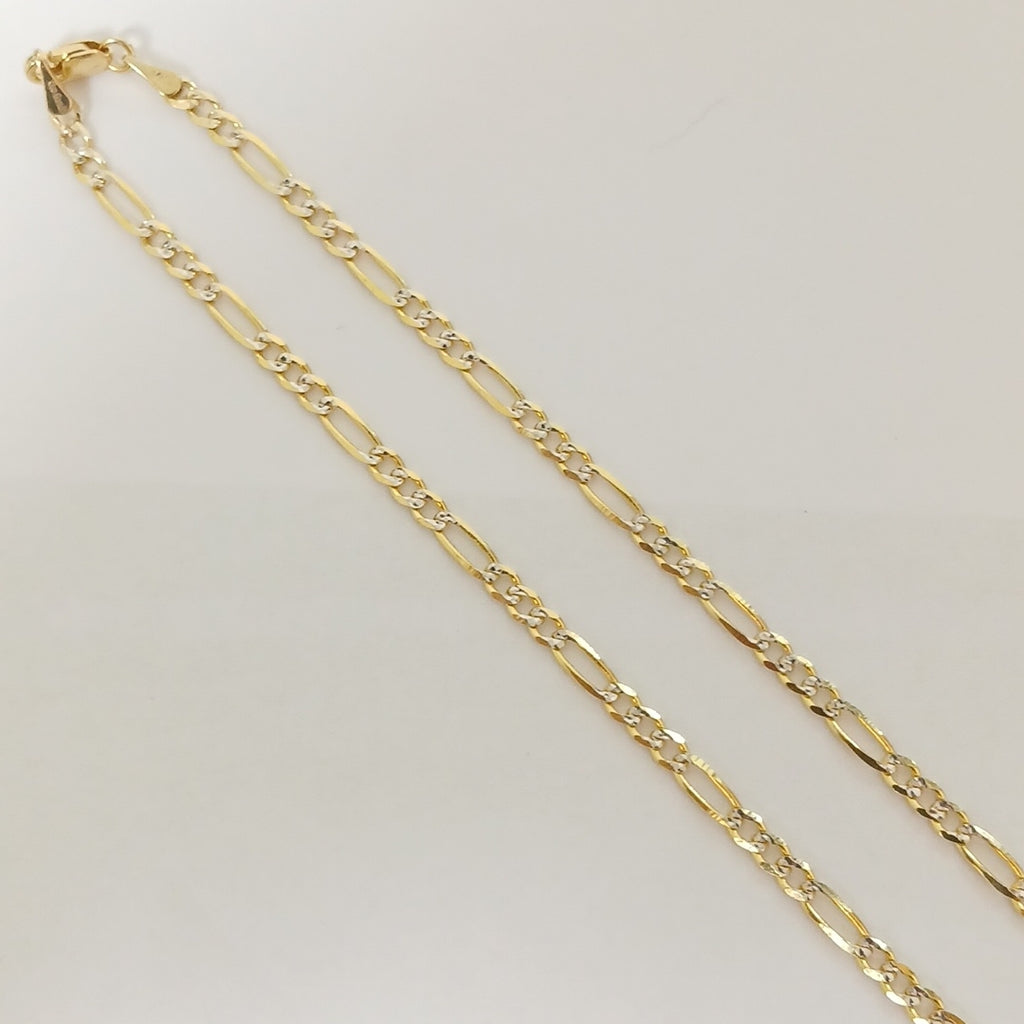 CADENAS 3X1 DIAMANTADA ORO 14K 55 CM 8.5 GR (NUEVO)