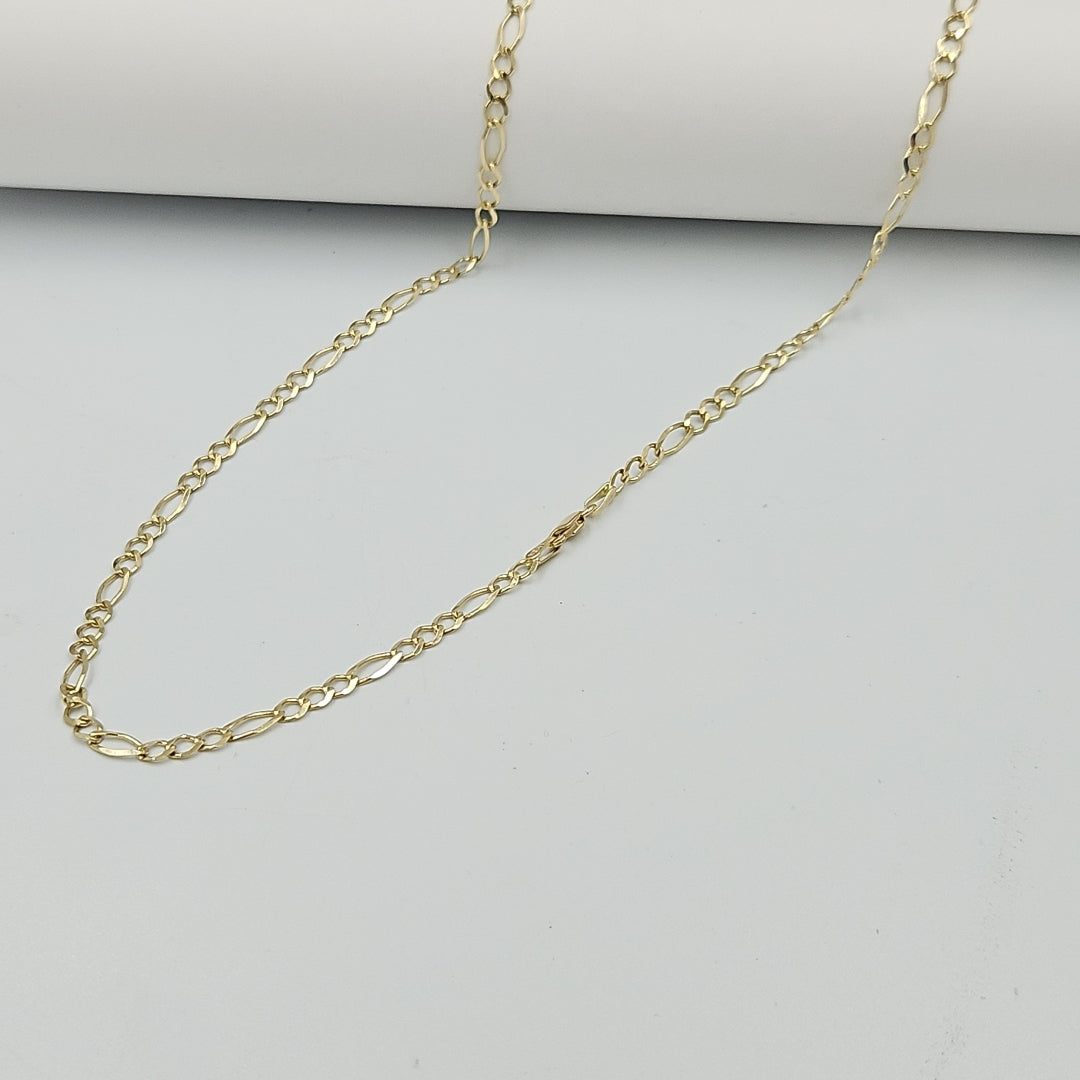 CADENAS TEJIDO 3X1 ORO 10K 55 CM 6.8 GR (NUEVO)