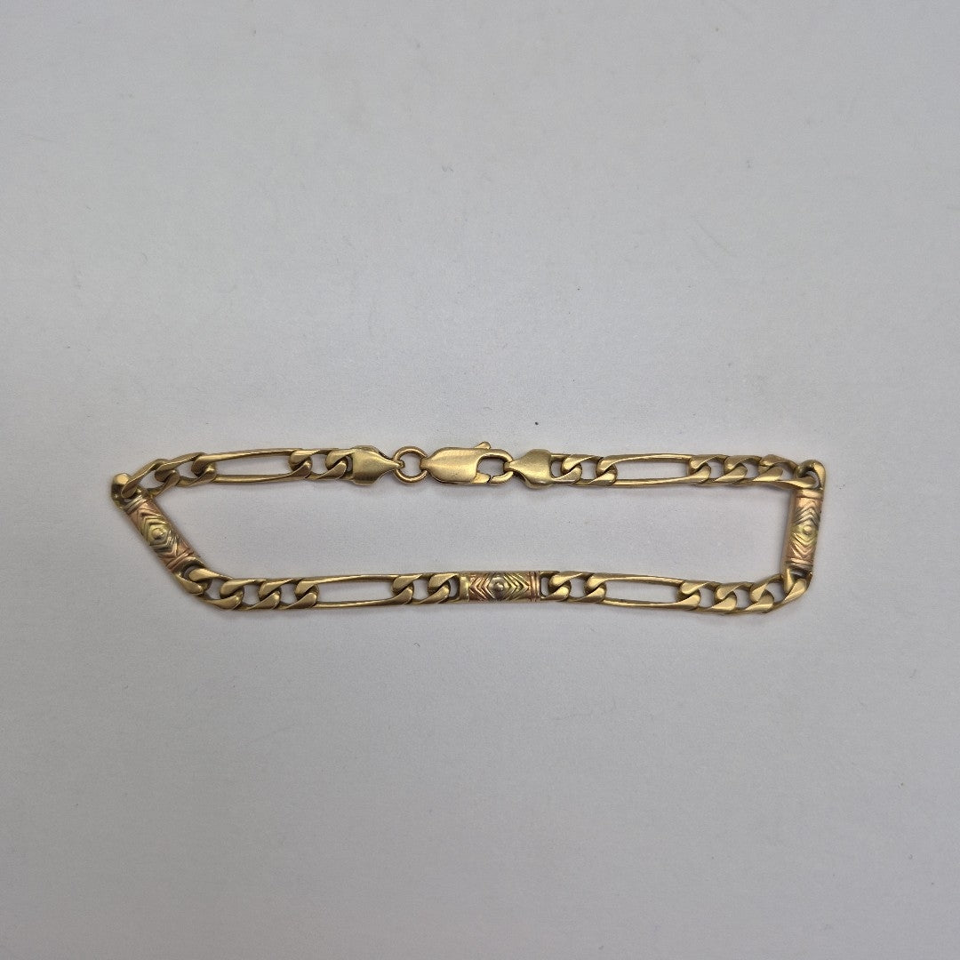 PULSERA ORO, ORO COMBINADO 14 K 9 GRMS (SEMINUEVO)