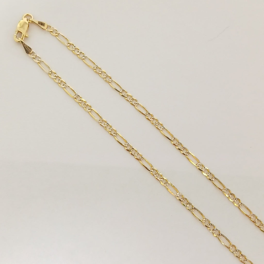 CADENAS TEJIDO 3X1 ORO 14K 55 CM 4.9 GR (NUEVO)