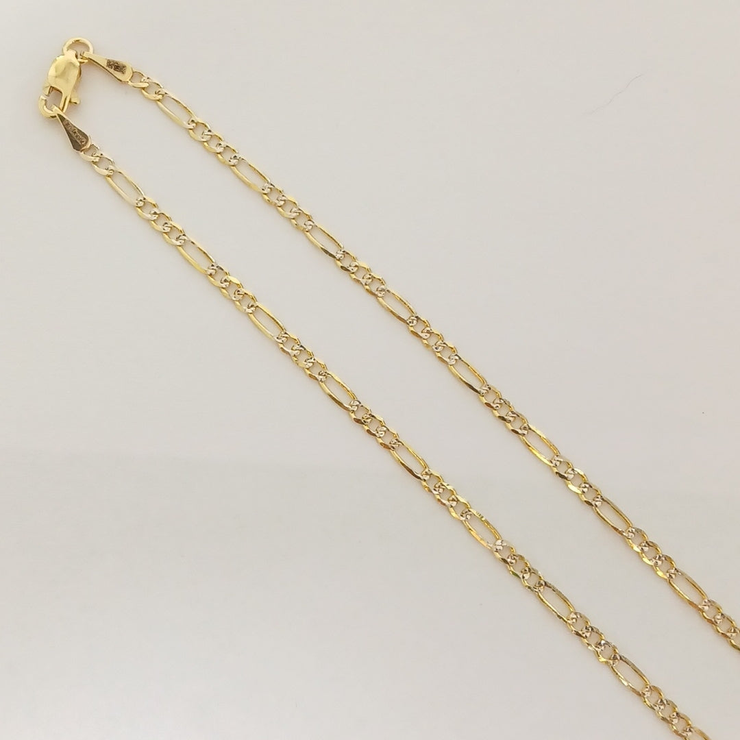 CADENAS TEJIDO 3X1 ORO 14K 55 CM 4.9 GR (NUEVO)