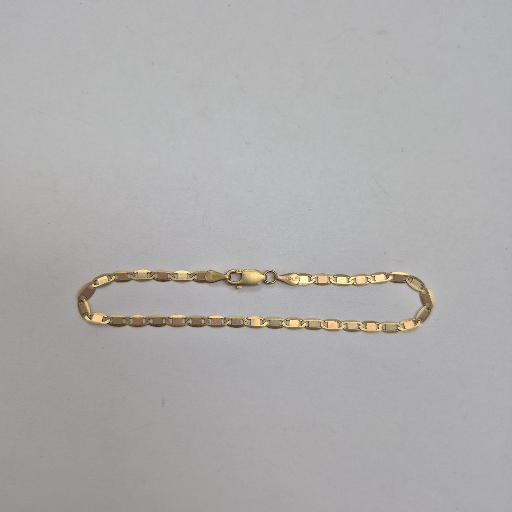 PULSERA ORO COMBINADO 14 K 2.2 GRMS (SEMINUEVO)