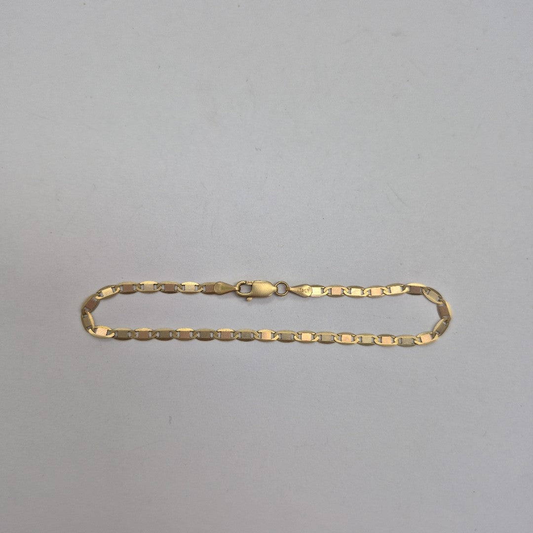 PULSERA ORO COMBINADO 14 K 2.2 GRMS (SEMINUEVO)