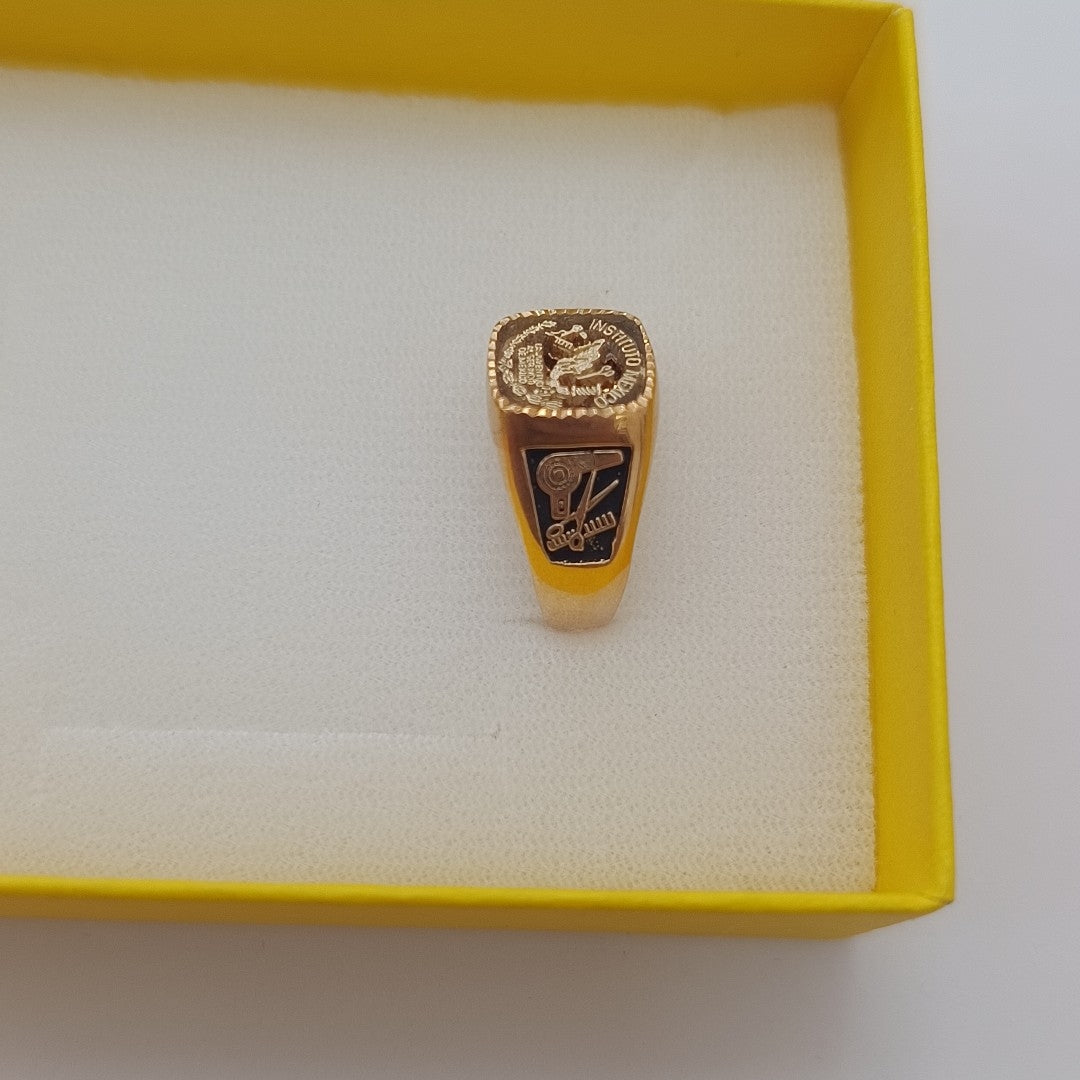ANILLO DE GRADUACIÓN ORO 14 K 6.1 GRMS (SEMINUEVO)
