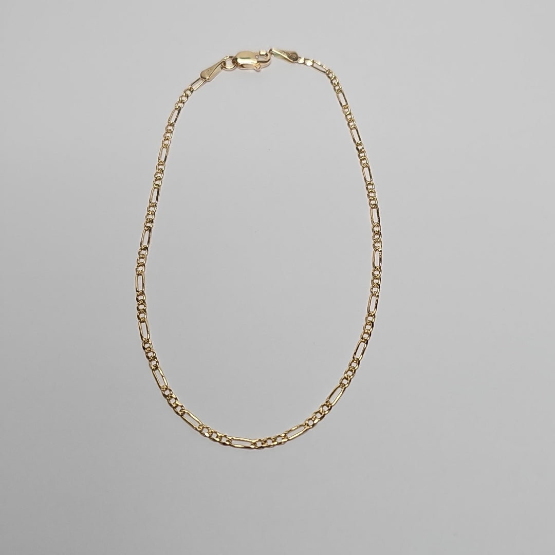 PULSERA 3X1 ORO 14K 21 CM 1.7 GR (NUEVO)