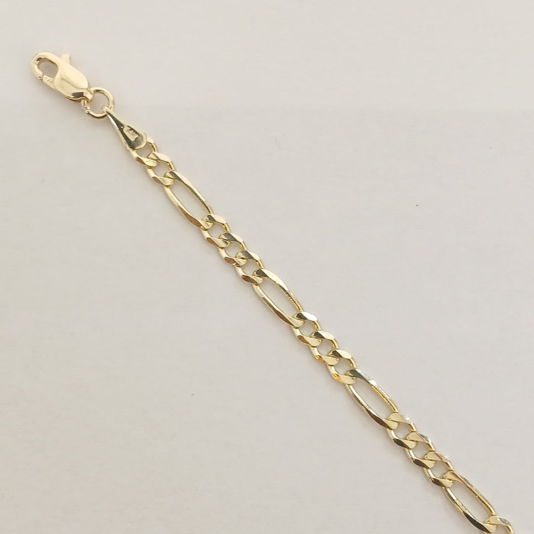 PULSERAS TEJIDO 3X1 ORO 14K 18 CM 2.9 GR (NUEVO)