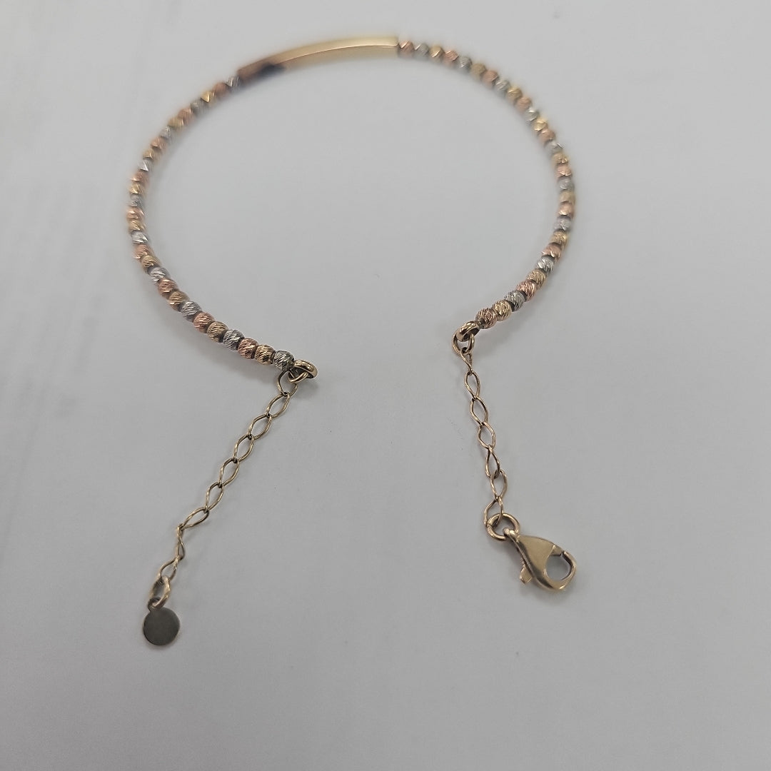 ESCLAVA ORO,RODIADO 10 K 4,60 GRMS (SEMINUEVO)