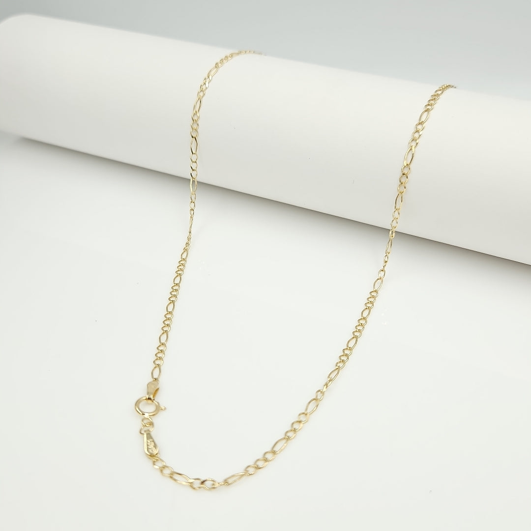 CADENAS TEJIDO 3X1 ORO 10K 50 CM 2.8 GR (NUEVO)