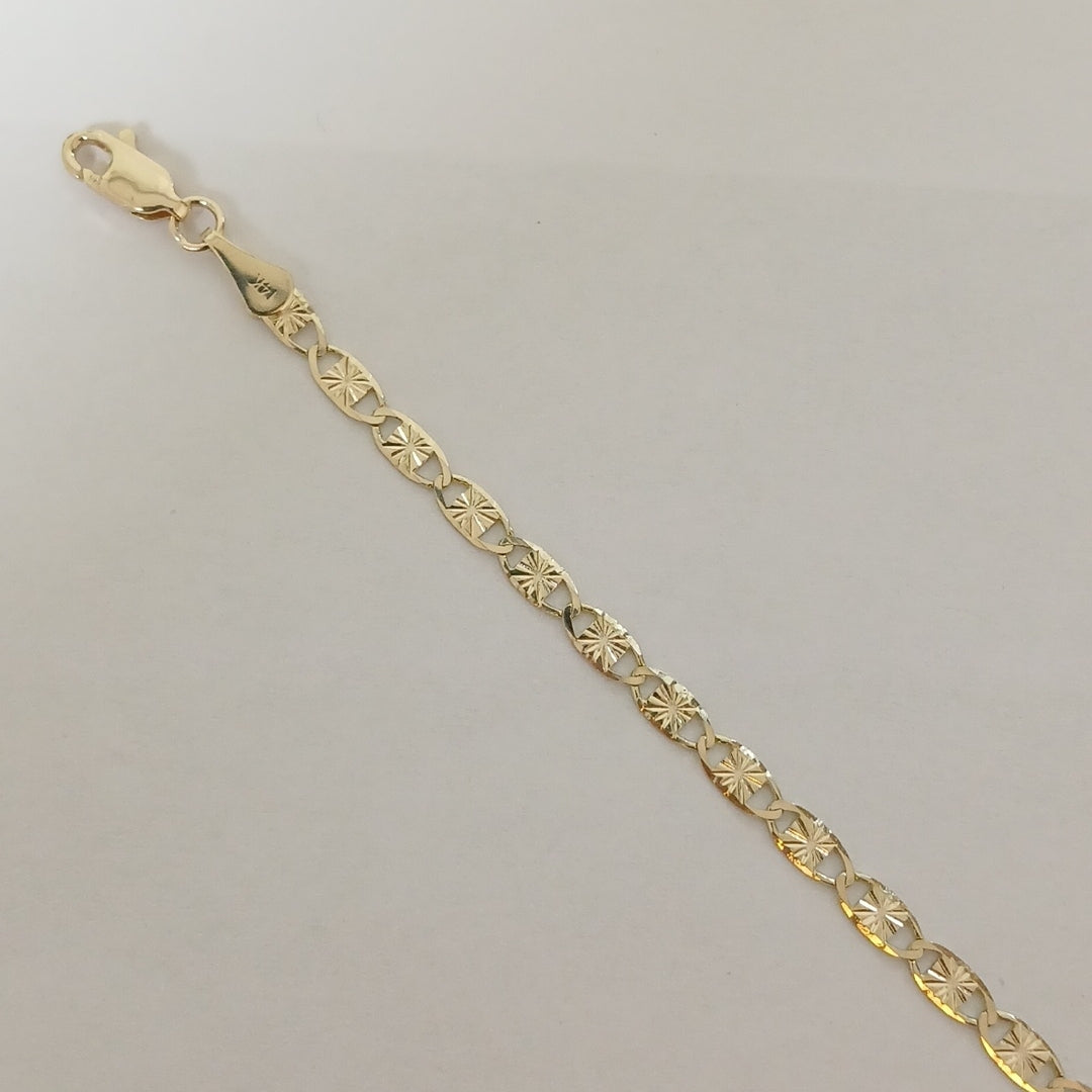 PULSERAS GUCHI ORO 14K 18 CM 2.9 GR (NUEVO)