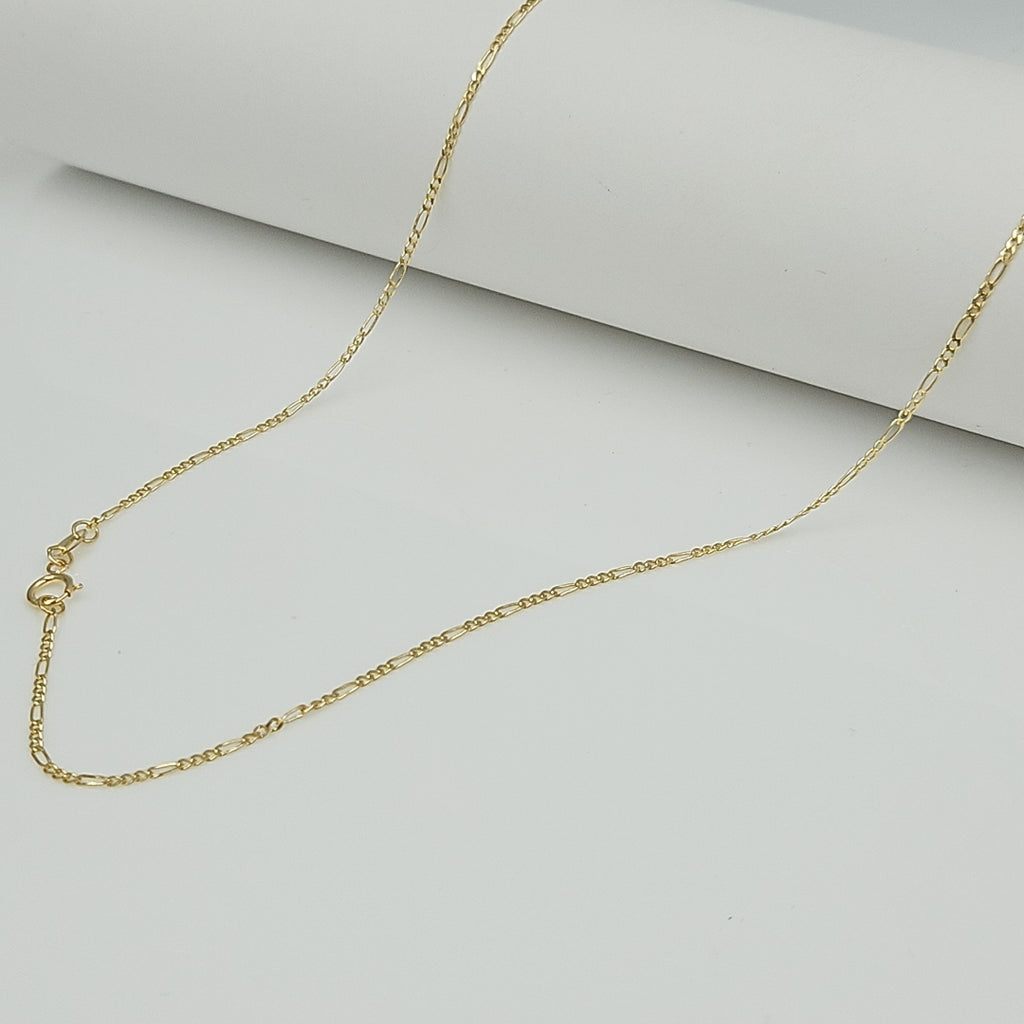 CADENAS TEJIDO 3X1 ORO 14K 55 CM 2.4 GR (NUEVO)