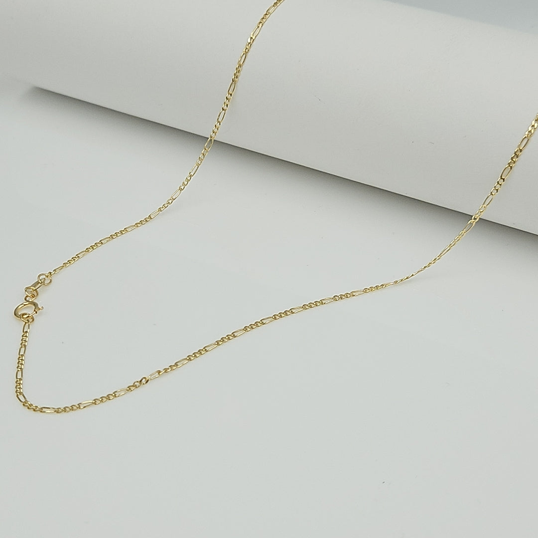 CADENAS TEJIDO 3X1 ORO 14K 55 CM 2.4 GR (NUEVO)
