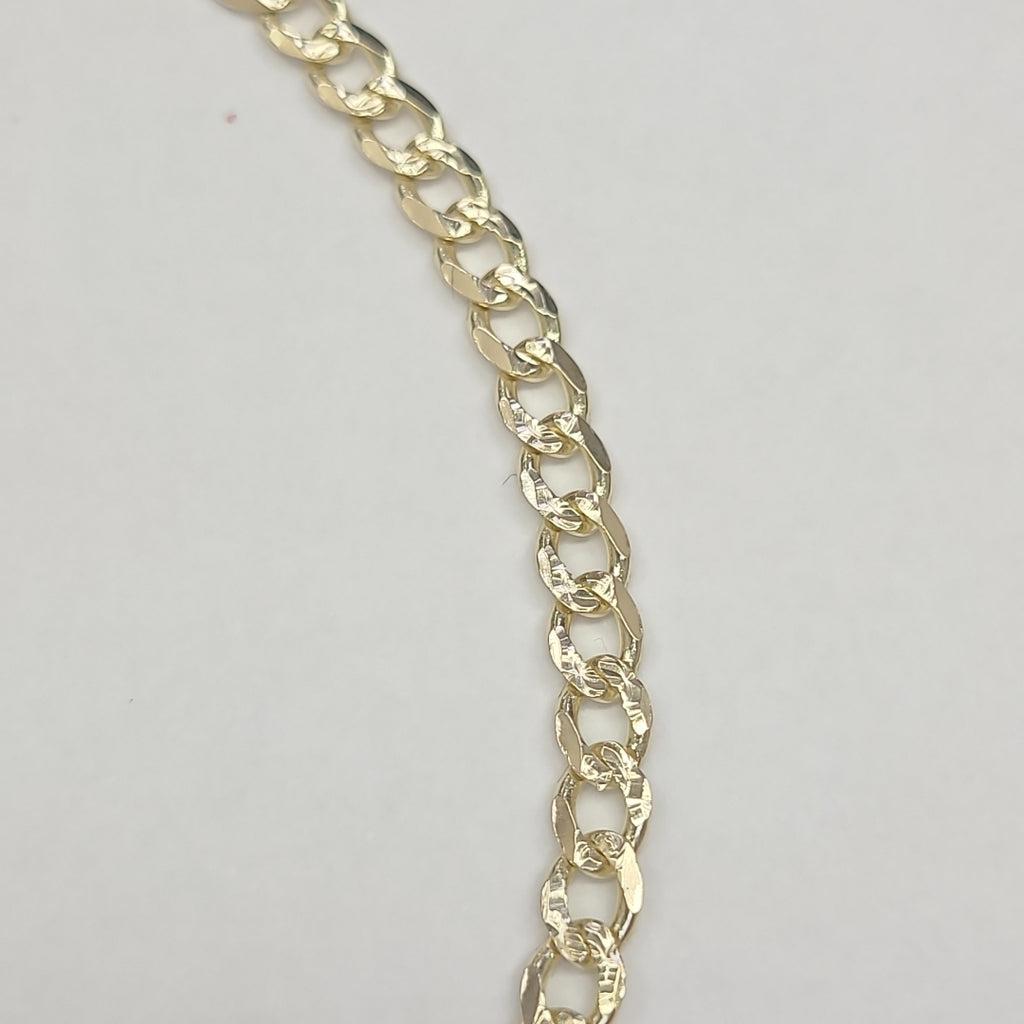 PULSERAS BARBADA ORO 14K 18 CM 4.6 GR (NUEVO)