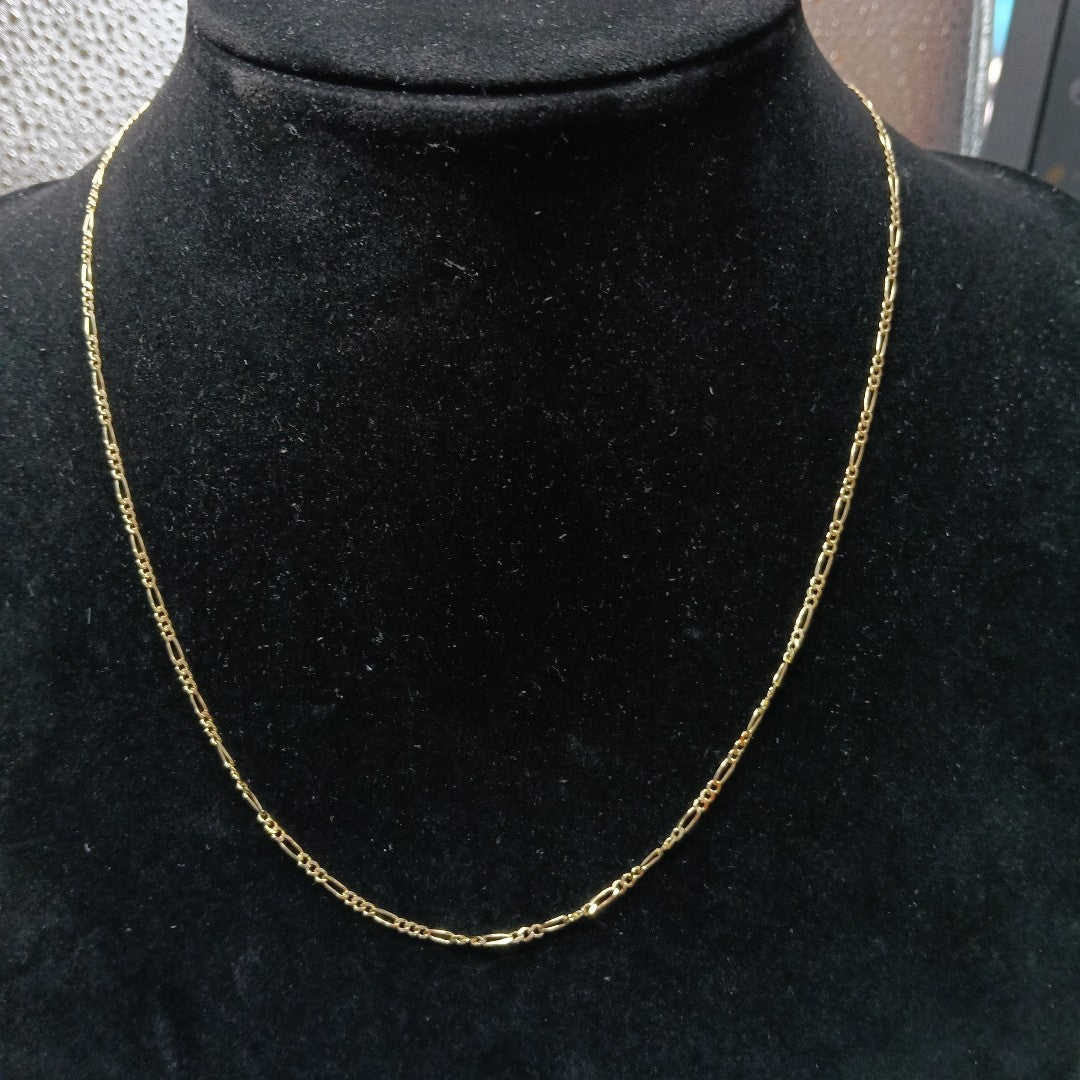 CADENAS TEJIDO 3X1 ORO 10K 50 CM 2.9 GR (NUEVO)