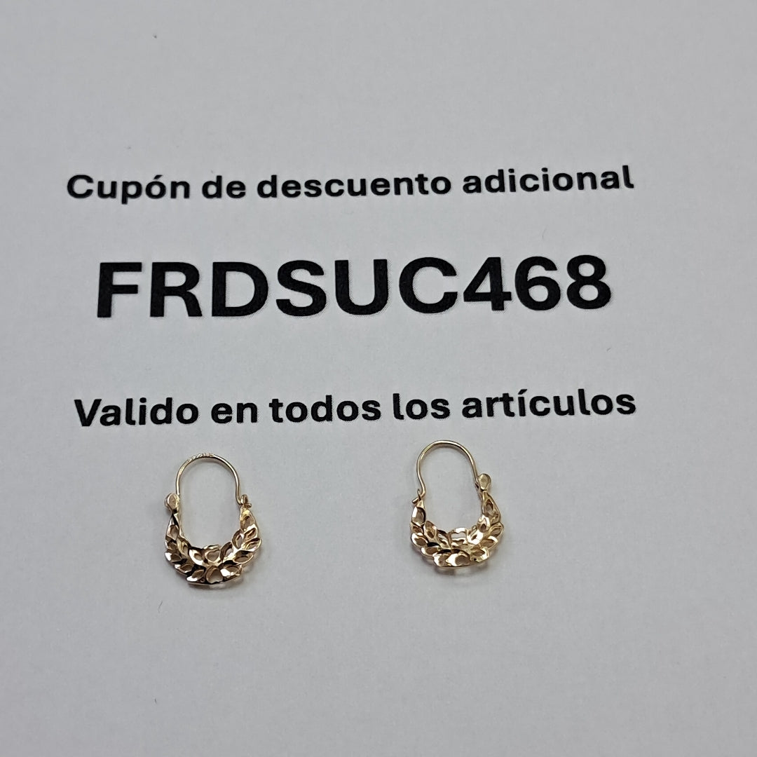 ARETES PAR ORO 10 K 0,90 GRMS (SEMINUEVO)