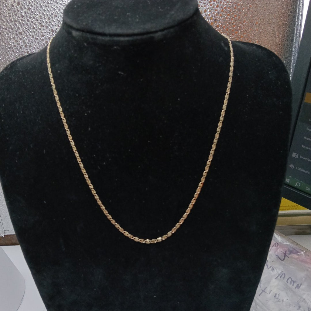 CADENAS TEJIDO GUCHI ORO 10K 55 CM 2.9 GR (NUEVO)