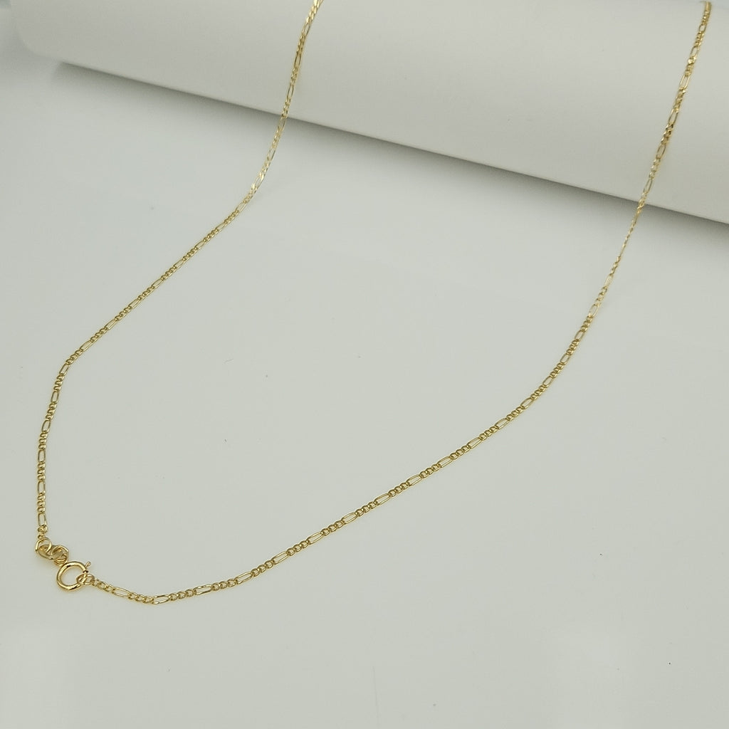 CADENAS TEJIDO 3X1 ORO 14K 55 CM 2.4 GR (NUEVO)