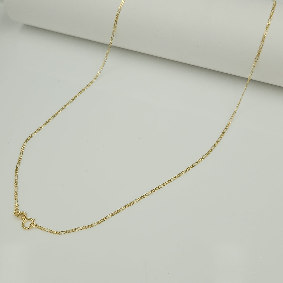 CADENAS TEJIDO 3X1 ORO 14K 55 CM 2.4 GR (NUEVO)