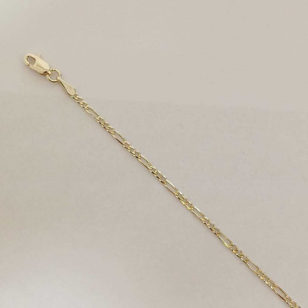 PULSERAS BARBADA ORO 14K 21 CM 1.7 GR (NUEVO)