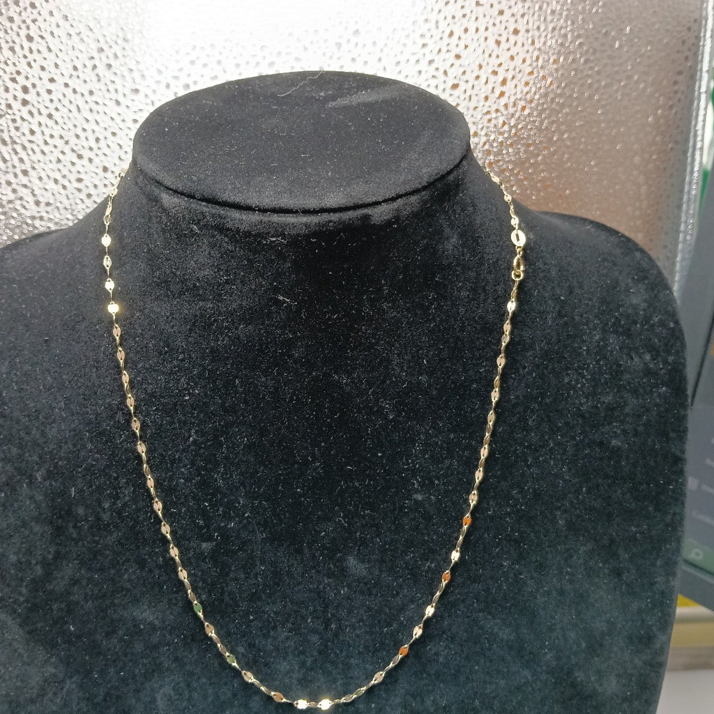 CADENAS TEJIDO ESPECIAL ORO 10K 50 CM 1 GR (NUEVO)
