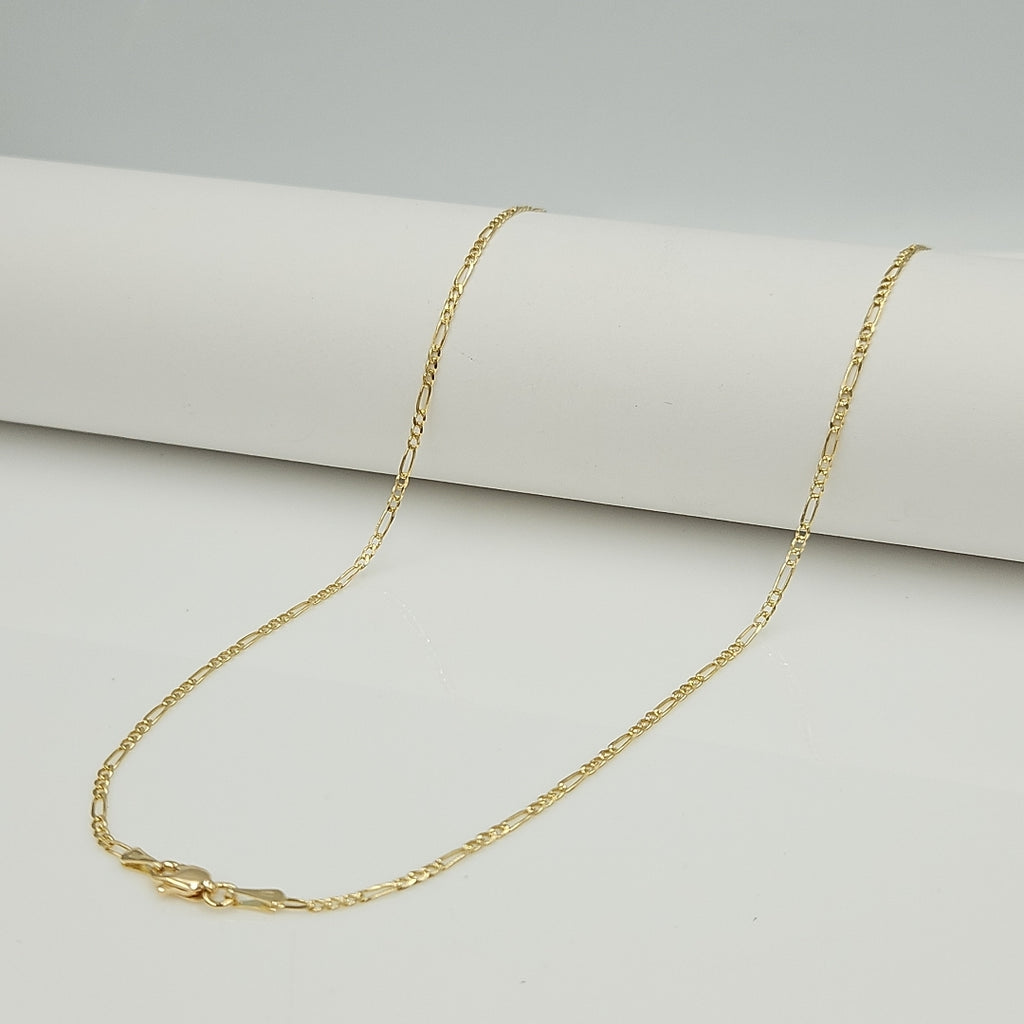 CADENAS TEJIDO 3X1 ORO 14K 55 CM 3.8 GR (NUEVO)