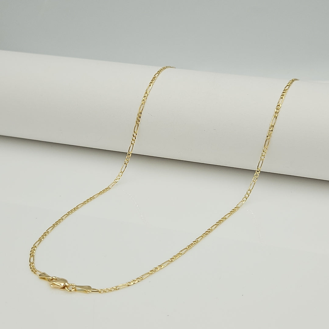 CADENAS TEJIDO 3X1 ORO 14K 55 CM 3.8 GR (NUEVO)