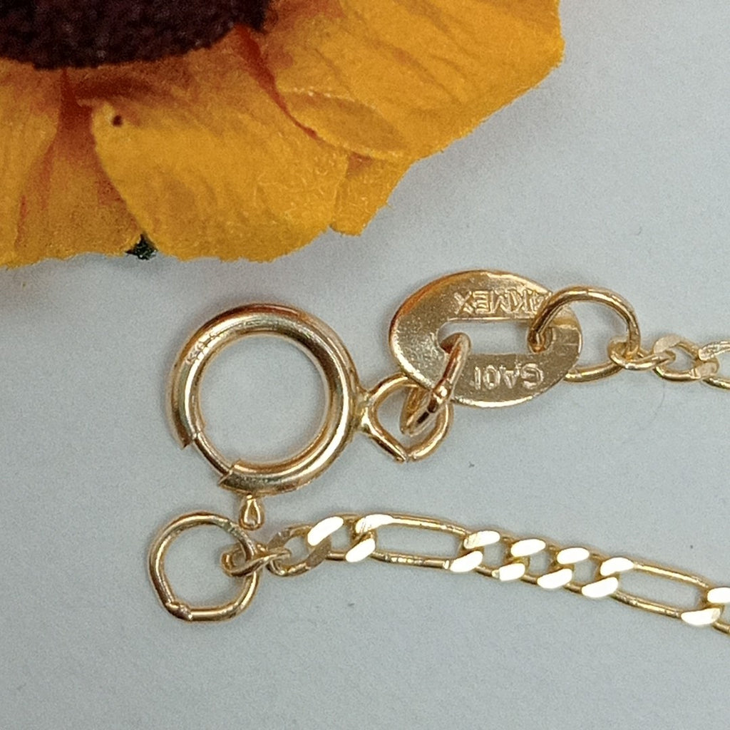 PULSERAS TEJIDO 3X1 ORO 14K 21 CM 1 GR (NUEVO)