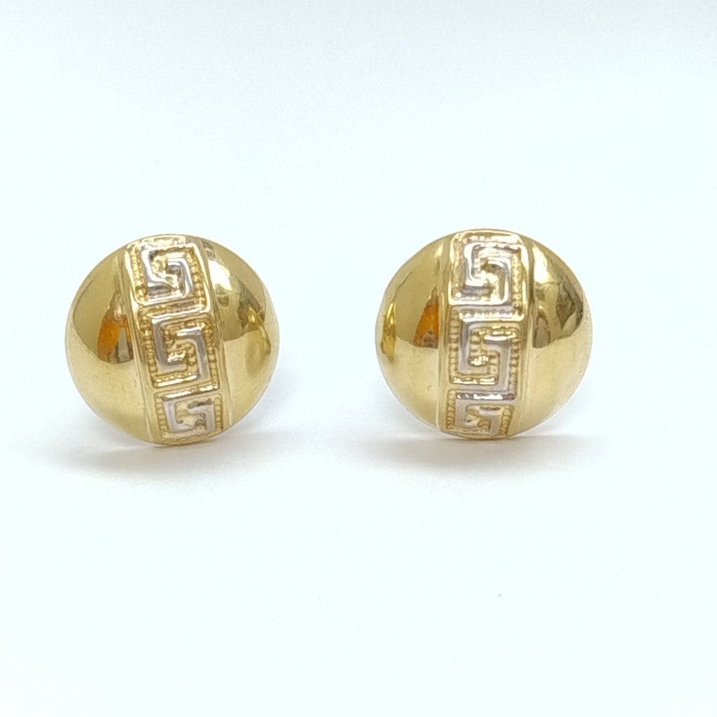 ARETES PAR ORO, RODIADO 14 K 5 GRMS (SEMINUEVO)