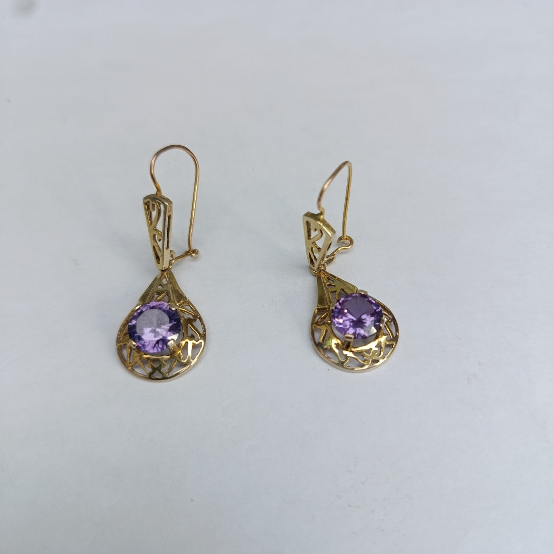 ARETES PAR ORO 8 K 4.6 GRMS (SEMINUEVO)