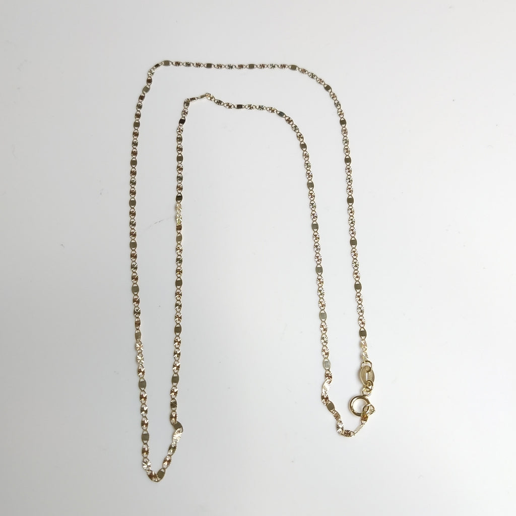 CADENAS TEJIDO GUCHI ORO 10K 55 CM 1.7 GR (NUEVO)