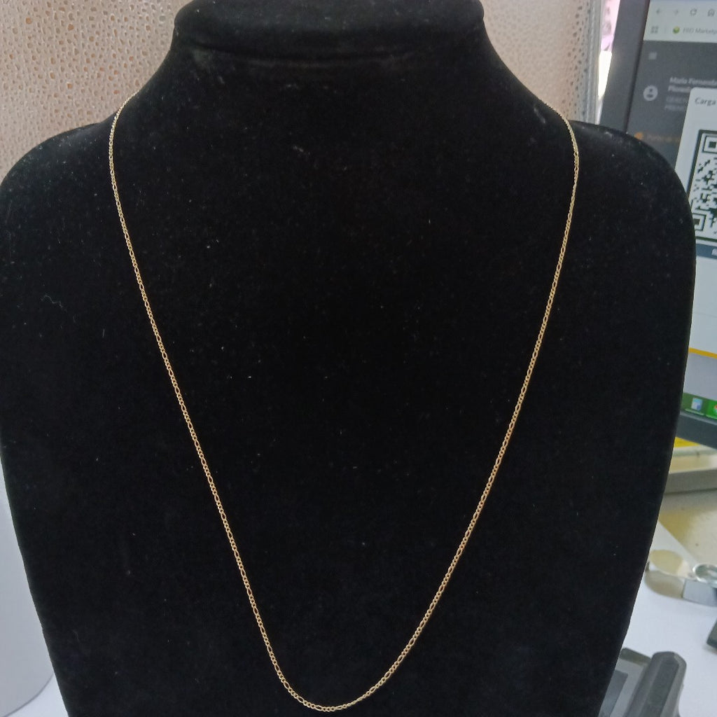 CADENAS TEJIDO 3X1 ORO 10K 60 CM 1.5 GR (NUEVO)