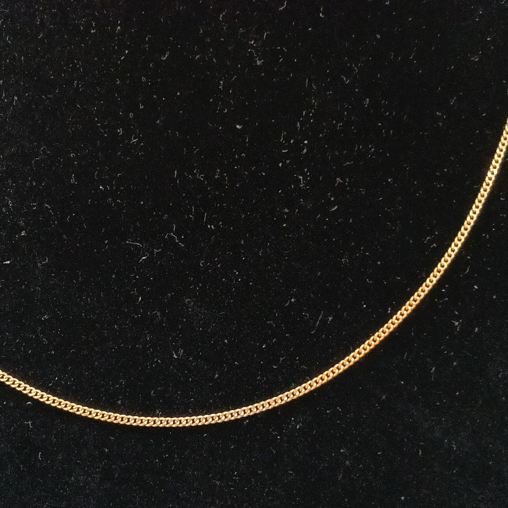 CADENAS TEJIDO BARBADA ORO 10K 50 CM 2.8 GR (NUEVO)