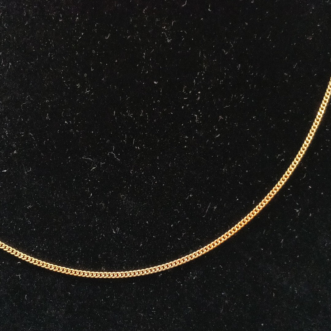 CADENAS TEJIDO BARBADA ORO 10K 50 CM 2.8 GR (NUEVO)