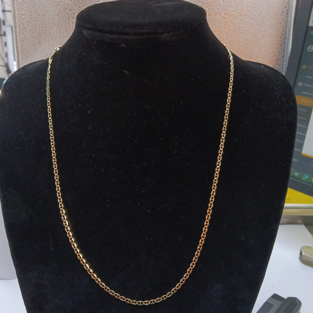CADENAS TEJIDO GUCHI ORO 10K 60 CM 4.4 GR (NUEVO)