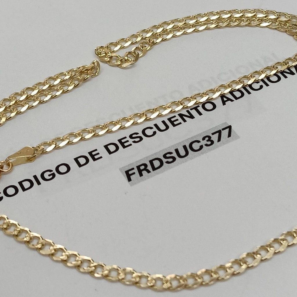 CADENAS BARBADA ORO 14K 55 CM 13.2 GR (NUEVO)
