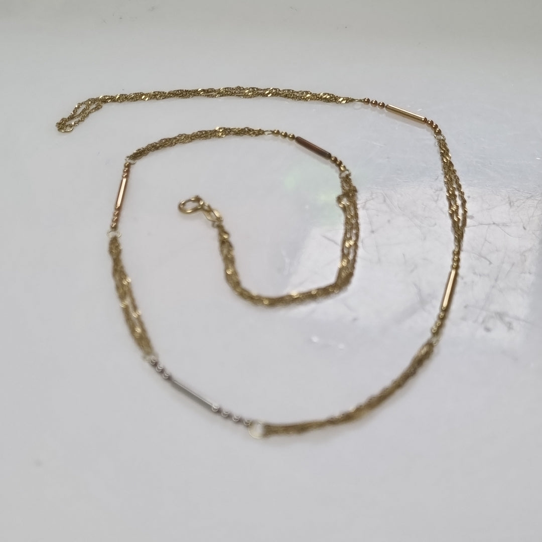 GARGANTILLA ORO 14 K 2.7 GRMS (SEMINUEVO)