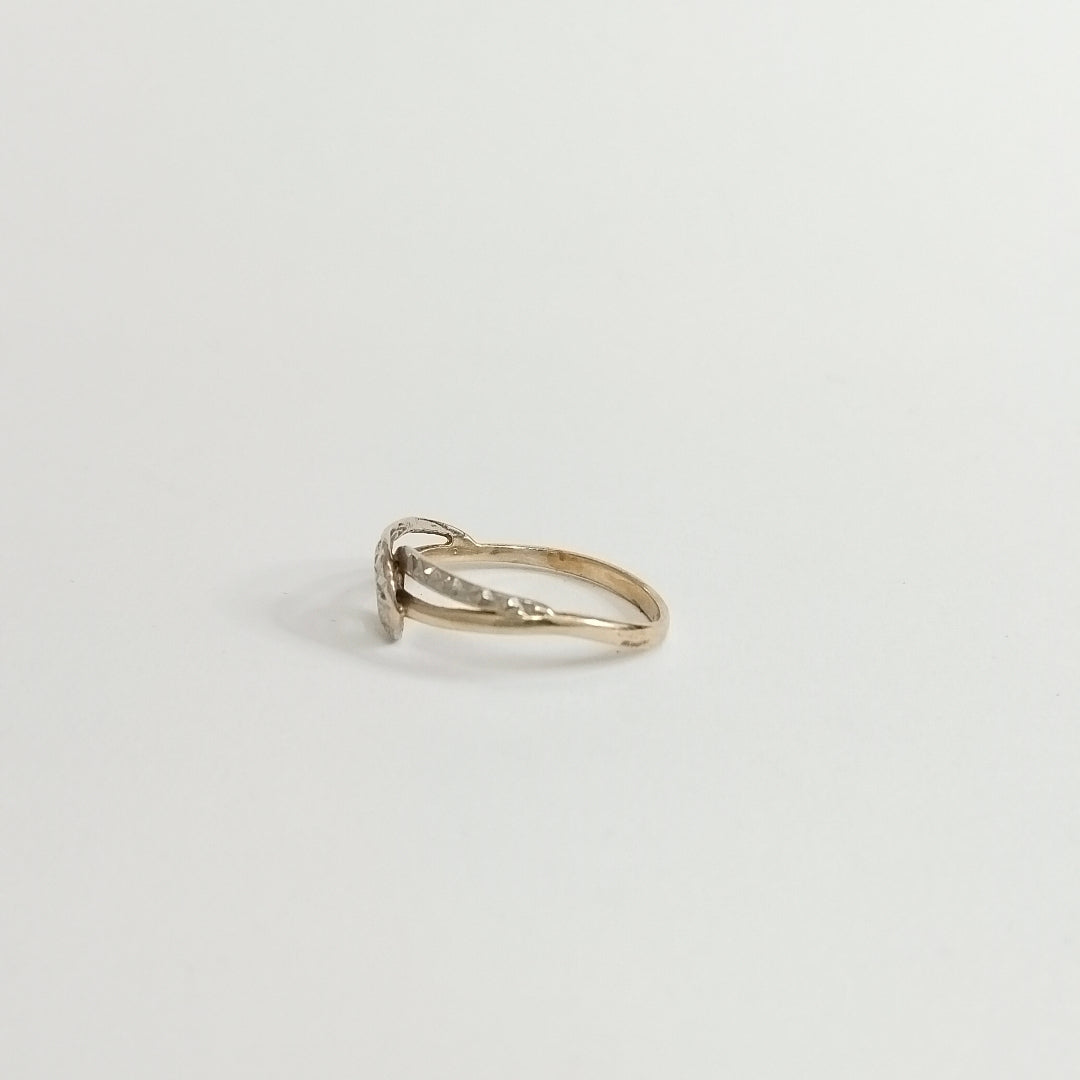 ANILLITO ORO, ORO PLATINO 14 K 1.5 GRMS (SEMINUEVO)