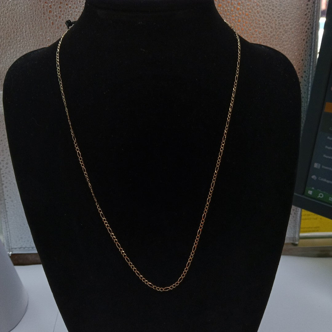 CADENAS TEJIDO 3X1 ORO 10K 60 CM 3.3 GR (NUEVO)