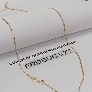 CADENAS TEJIDO 3X1 ORO 14K 55 CM 2.7 GR (NUEVO)